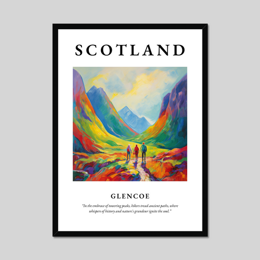 Poster of Glencoe, Scotland.