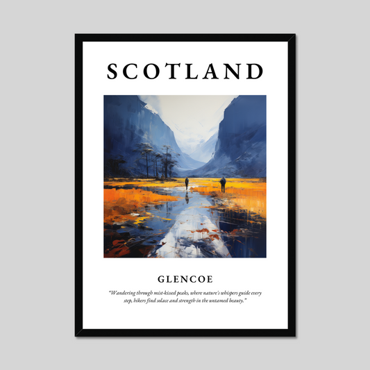 Poster of Glencoe, Scotland.