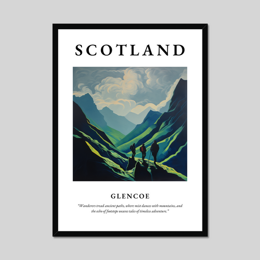 Poster of Glencoe, Scotland.