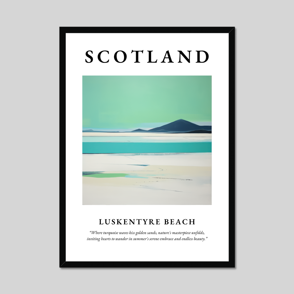 Poster of Luskentyre Beach, Scotland.