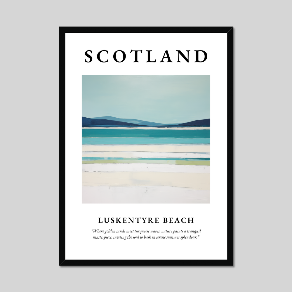 Poster of Luskentyre Beach, Scotland.