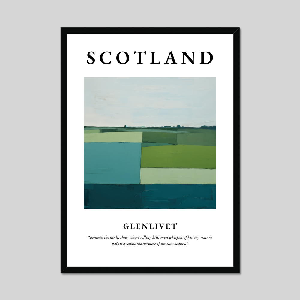 Poster of Glenlivet, Scotland.