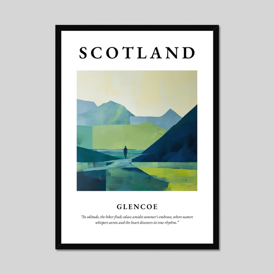 Poster of Glencoe, Scotland.