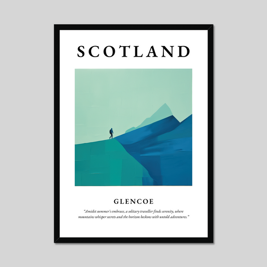 Poster of Glencoe, Scotland.