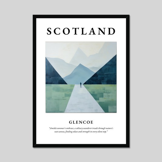 Poster of Glencoe, Scotland.