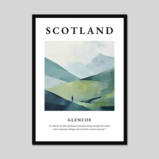 Poster of Glencoe, Scotland.