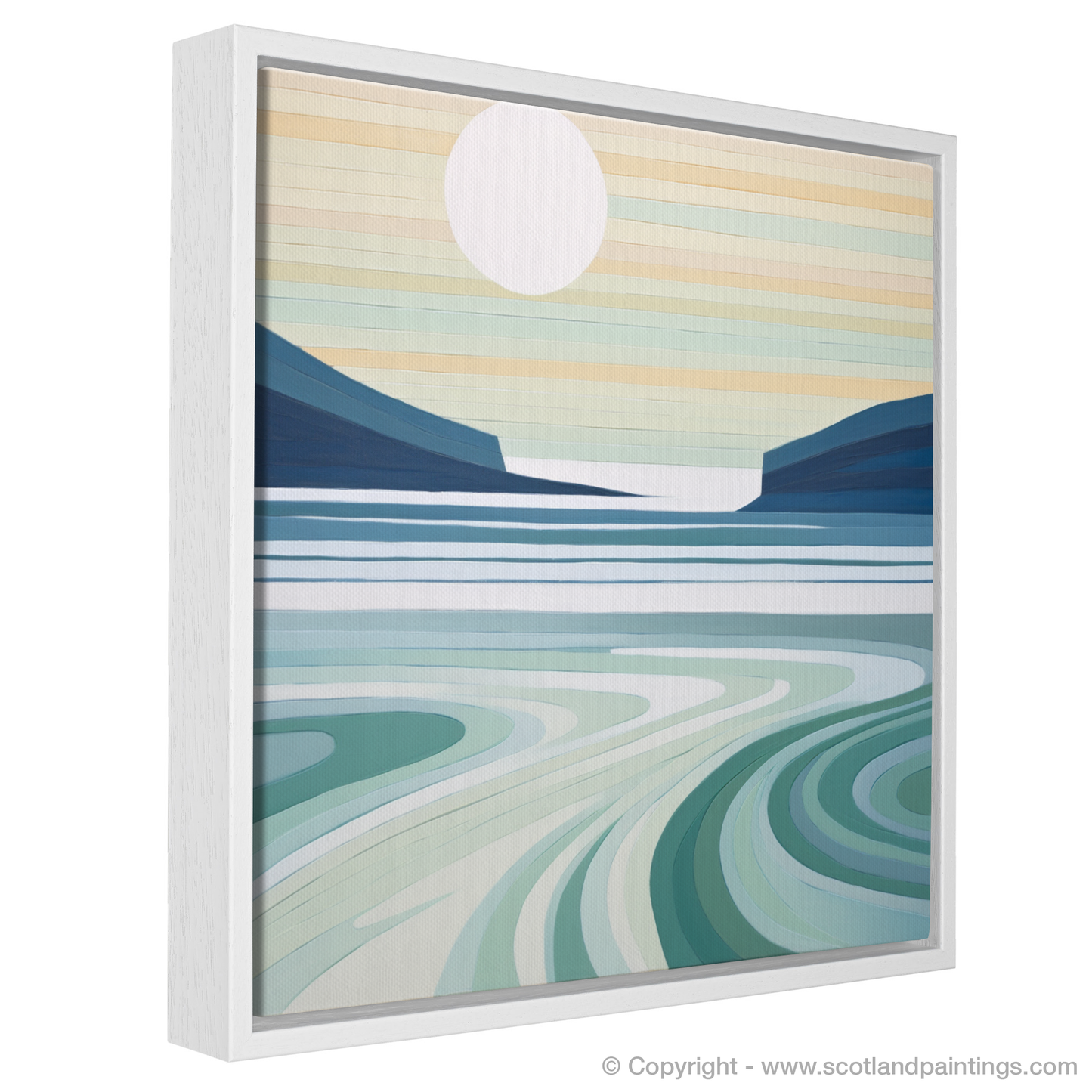 Serenity at Dusk: Durness Beach Minimalist Interpretation