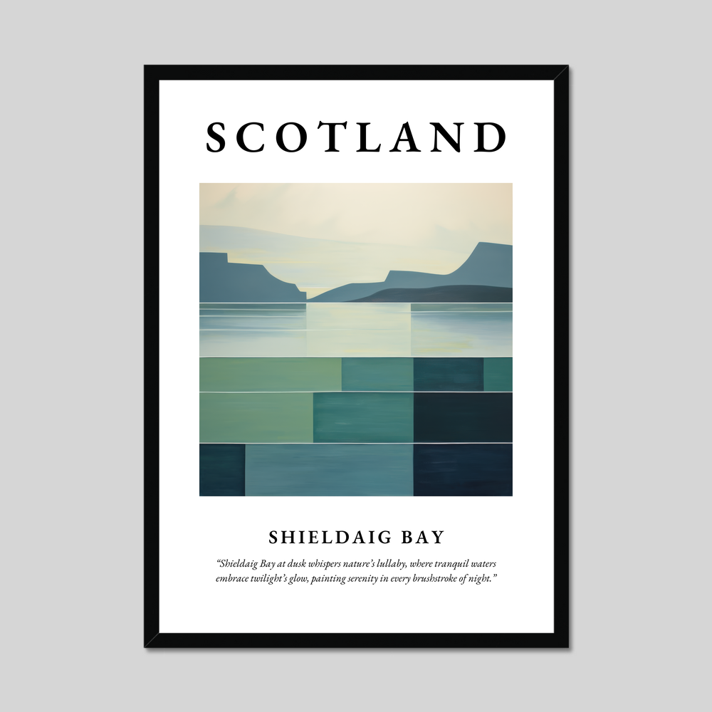 Poster of Shieldaig Bay, Scotland.