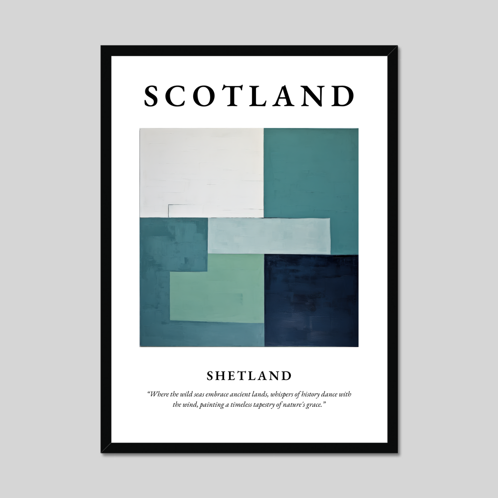 Poster of Shetland, Scotland.