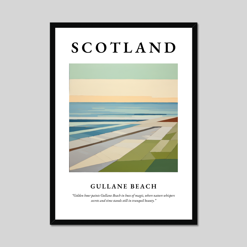 Poster of Gullane Beach, Scotland.