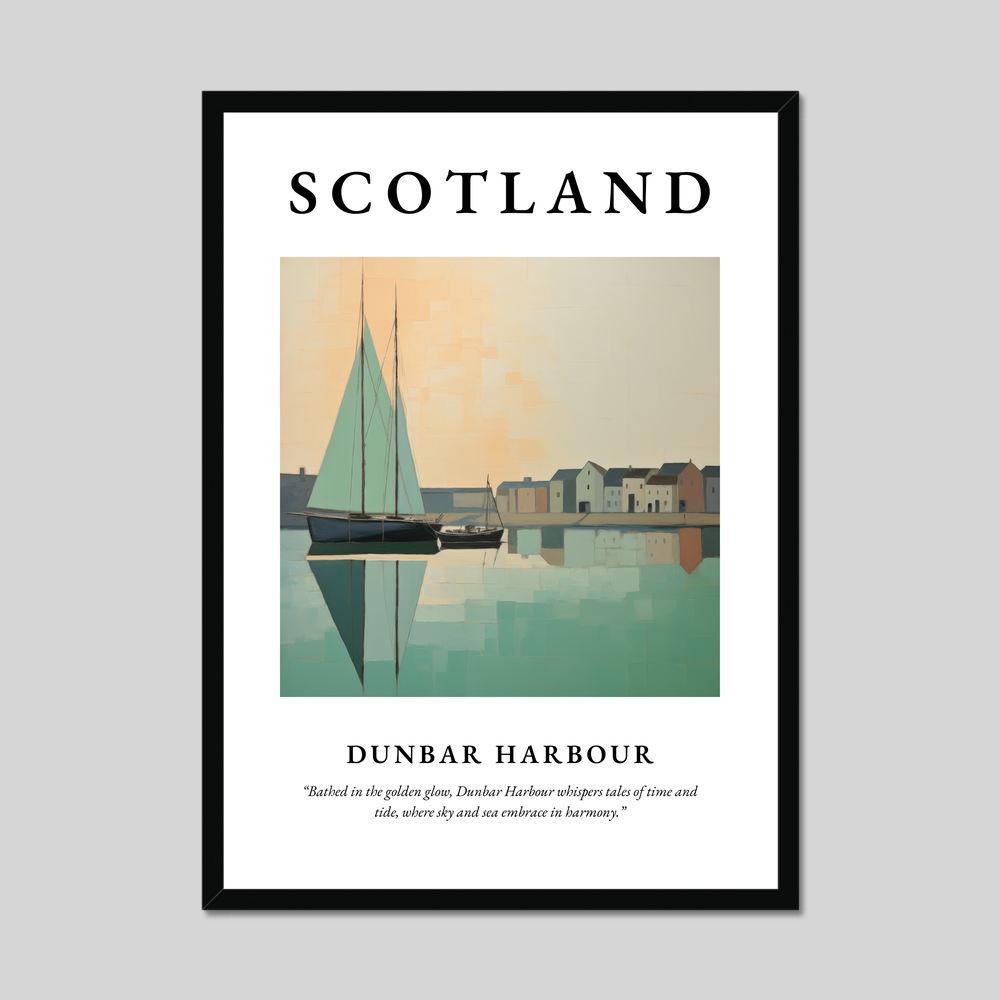 Poster of Dunbar Harbour, Scotland.