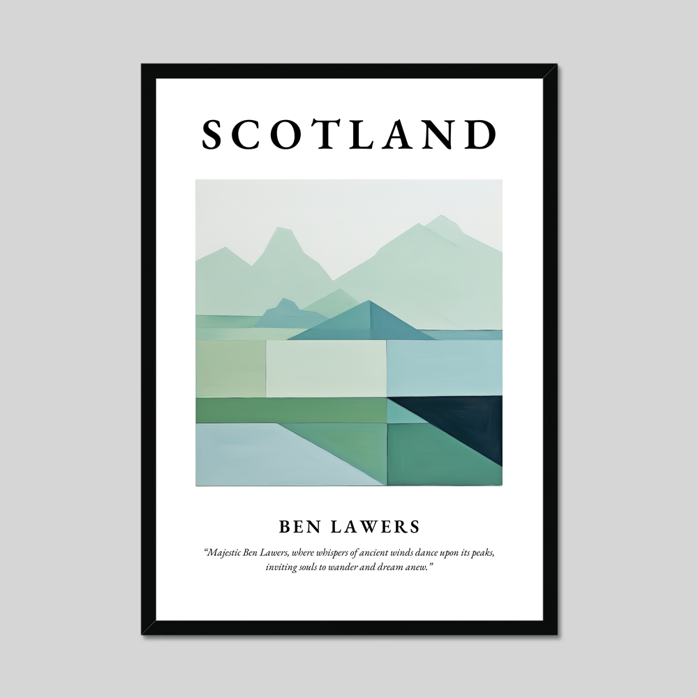 Poster of Ben Lawers, Scotland.