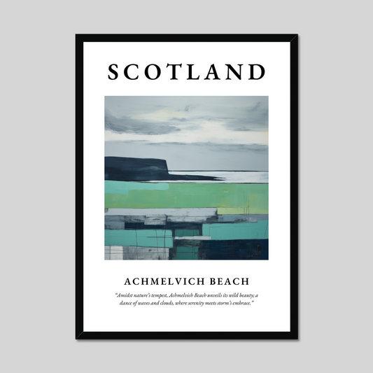 Poster of Achmelvich Beach, Scotland.