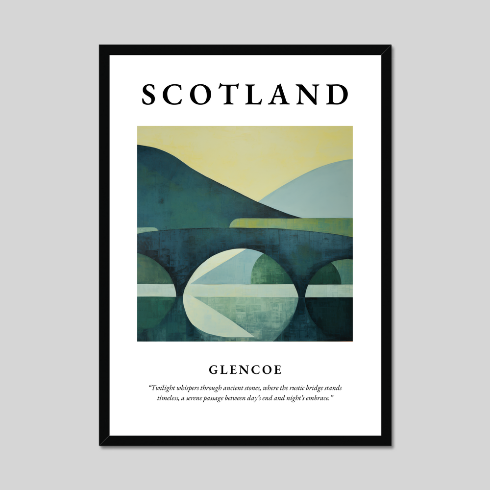 Poster of Glencoe, Scotland.