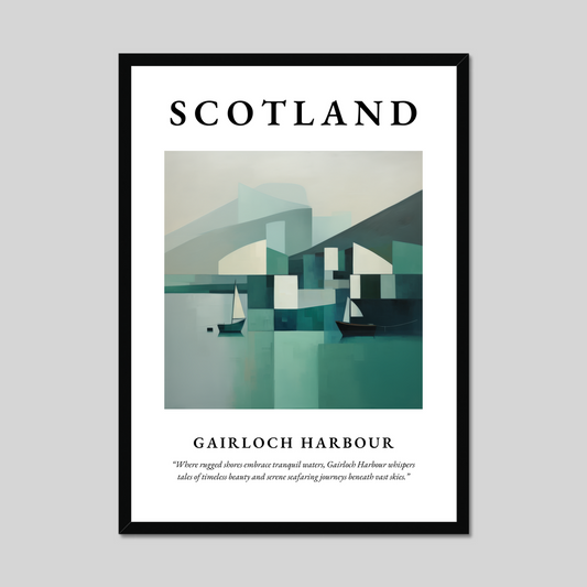 Poster of Gairloch Harbour, Scotland.