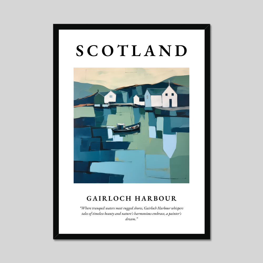 Poster of Gairloch Harbour, Scotland.