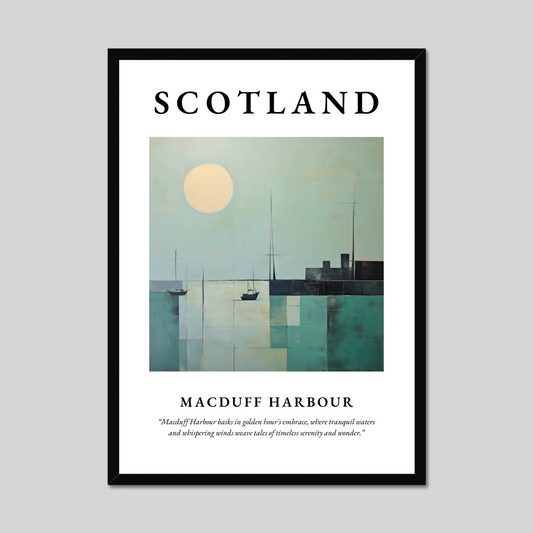 Poster of Macduff Harbour, Scotland.