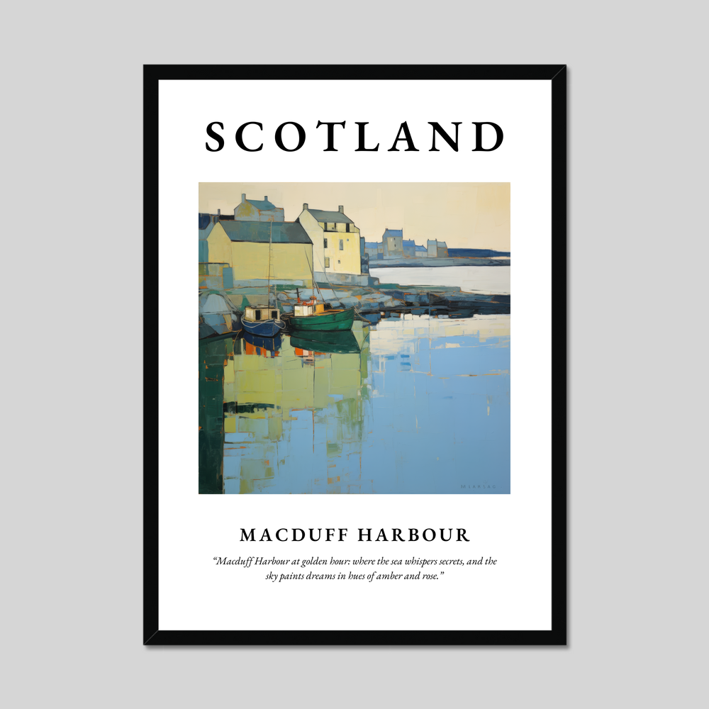 Poster of Macduff Harbour, Scotland.