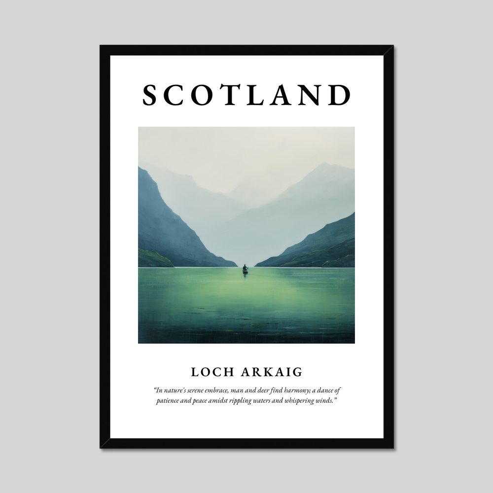 Poster of Loch Arkaig, Scotland.