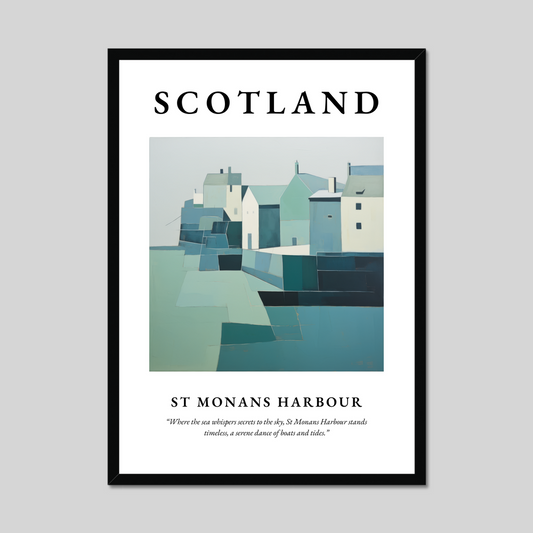 Poster of St Monans Harbour, Scotland.