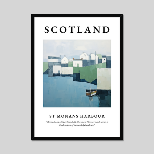 Poster of St Monans Harbour, Scotland.