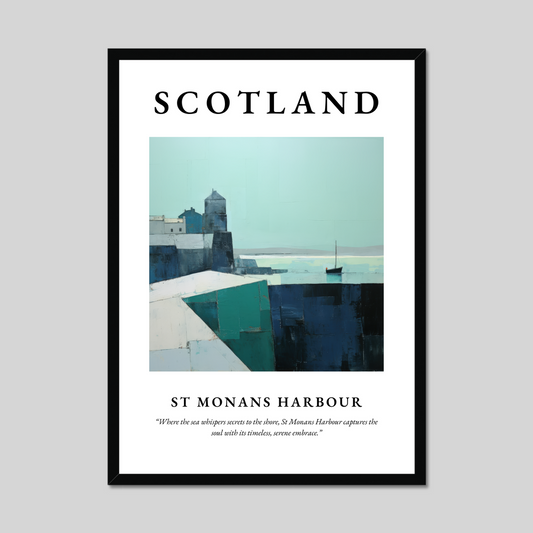 Poster of St Monans Harbour, Scotland.