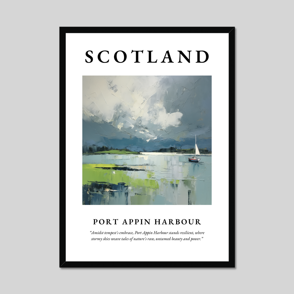 Poster of Port Appin Harbour, Scotland.