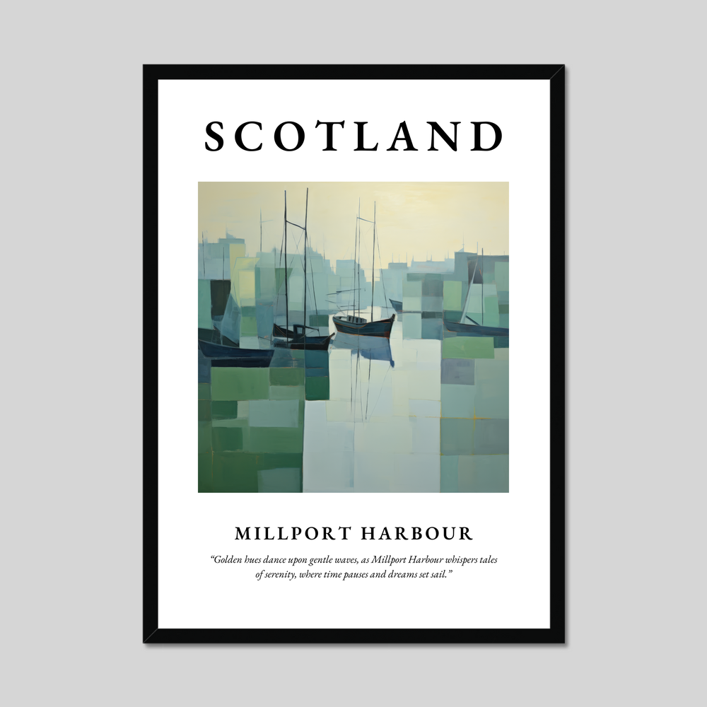 Poster of Millport Harbour, Scotland.