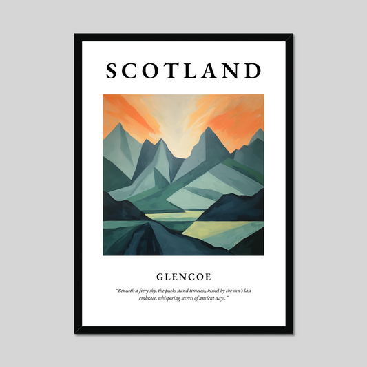 Poster of Glencoe, Scotland.