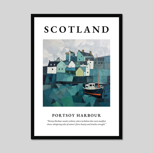 Poster of Portsoy Harbour, Scotland.