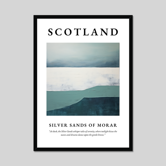 Poster of Silver Sands of Morar, Scotland.