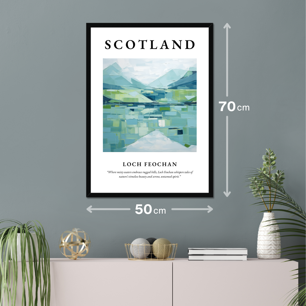 Poster of Loch Feochan hanging on a wall