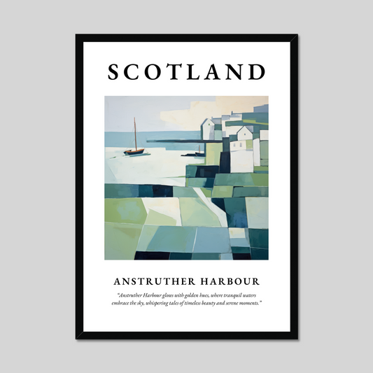 Poster of Anstruther Harbour, Scotland.