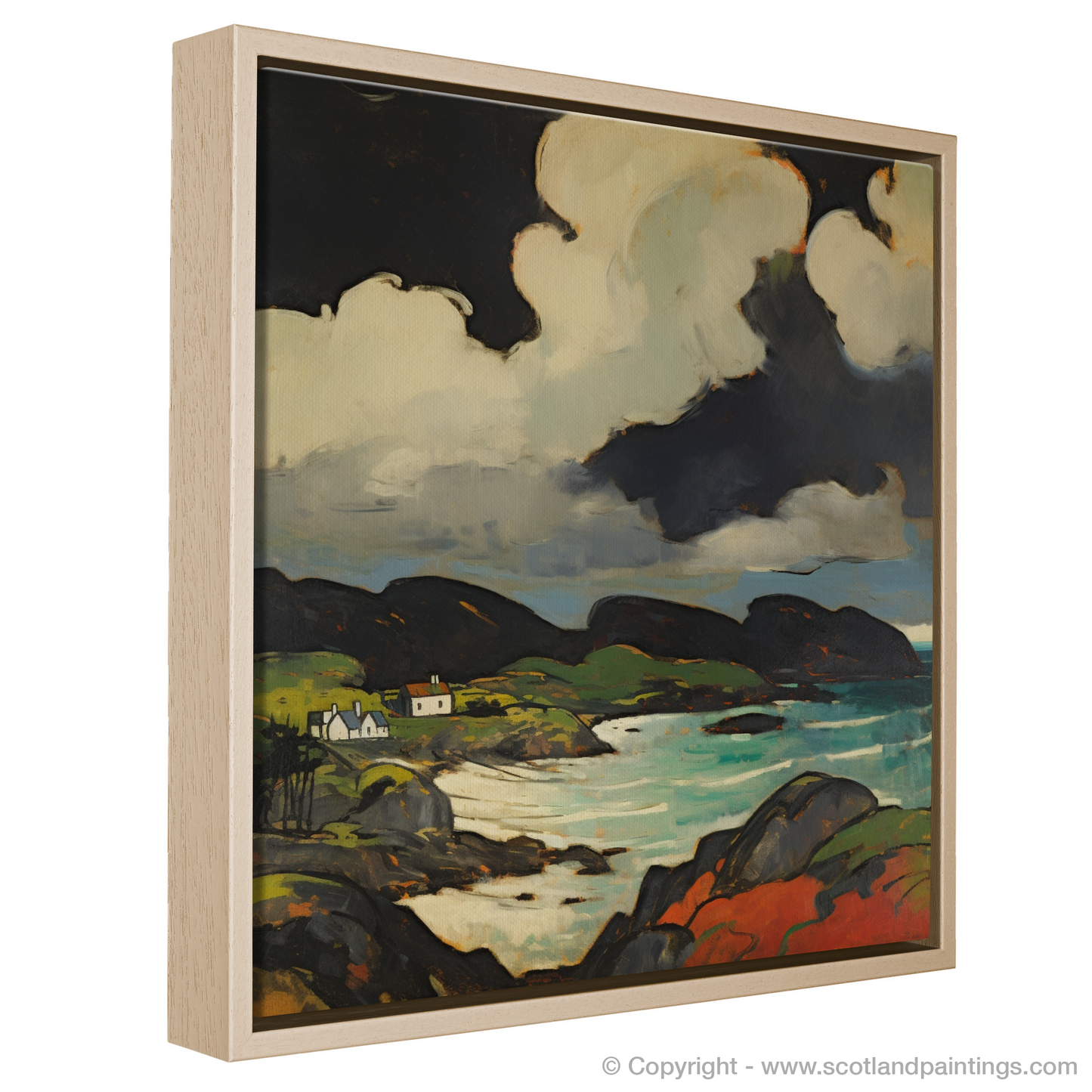 Storm Over Scourie Bay: A Minimalist Homage