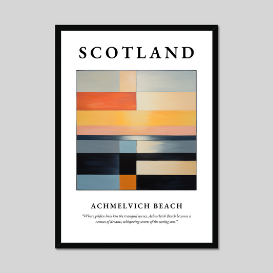 Poster of Achmelvich Beach, Scotland.