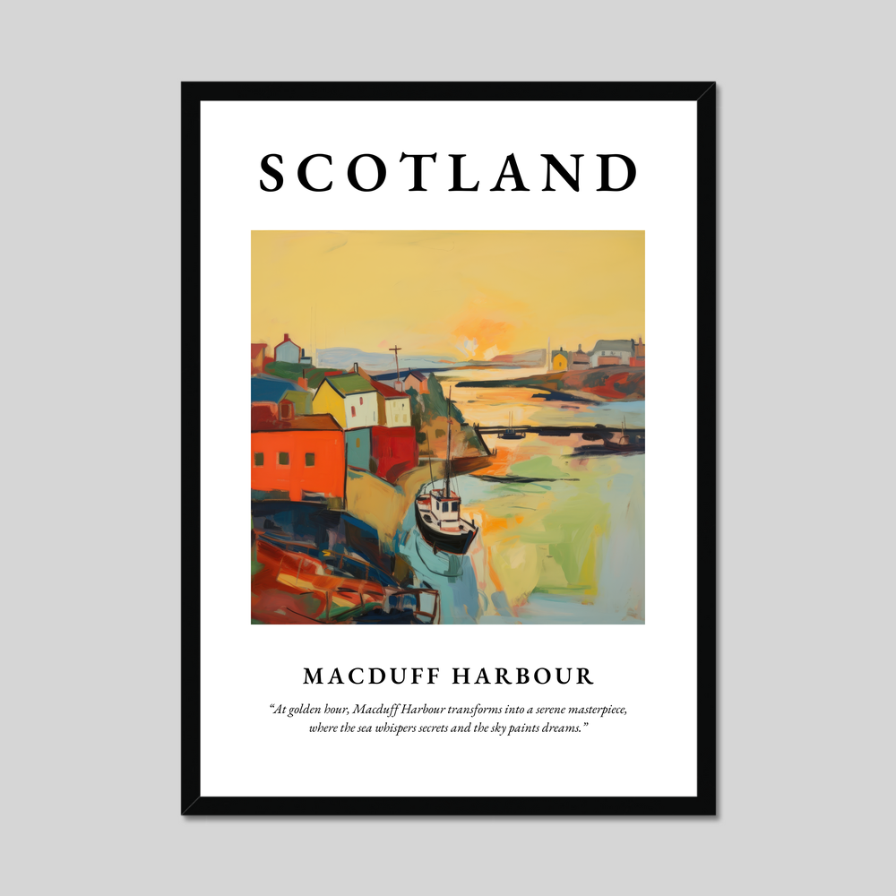 Poster of Macduff Harbour, Scotland.