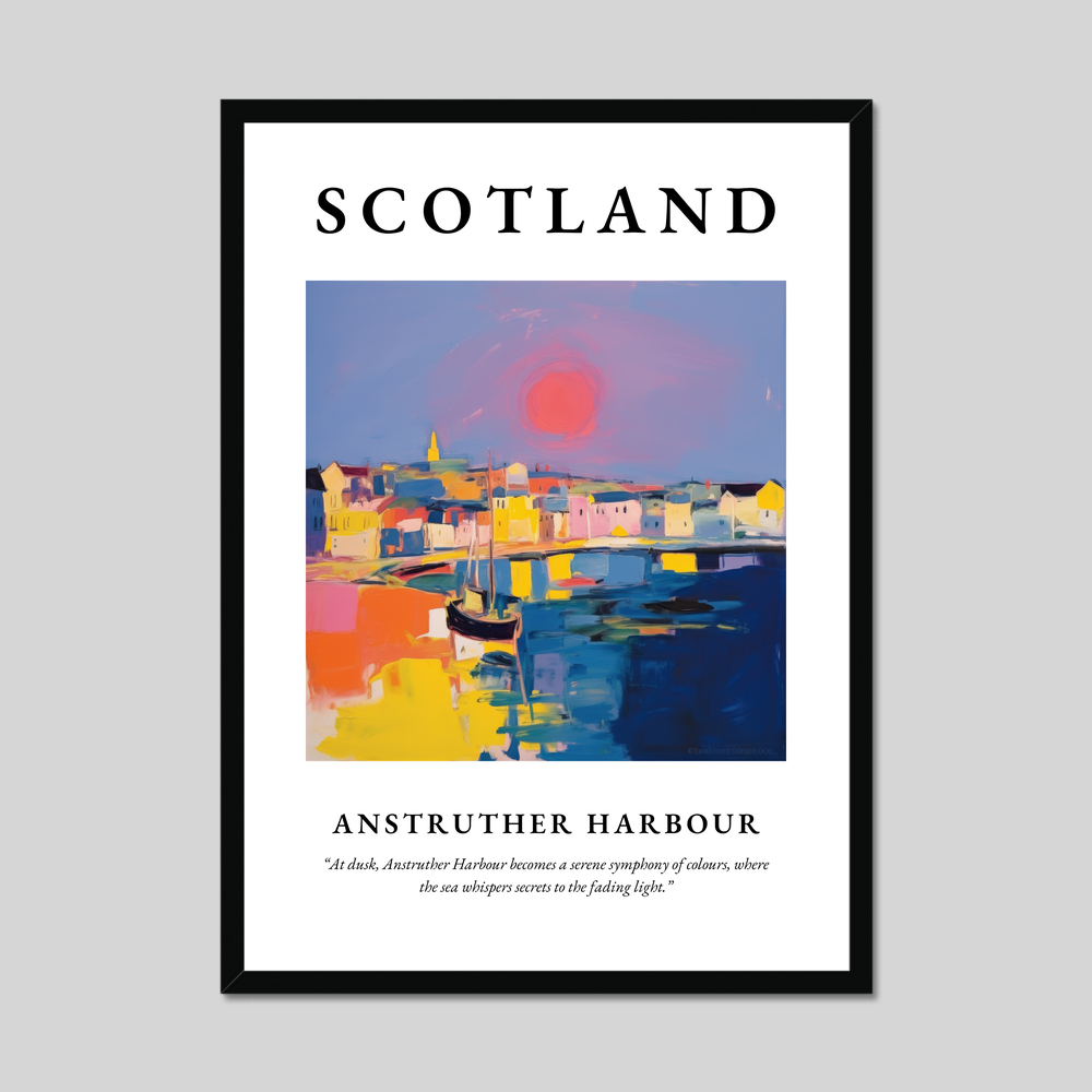 Poster of Anstruther Harbour, Scotland.