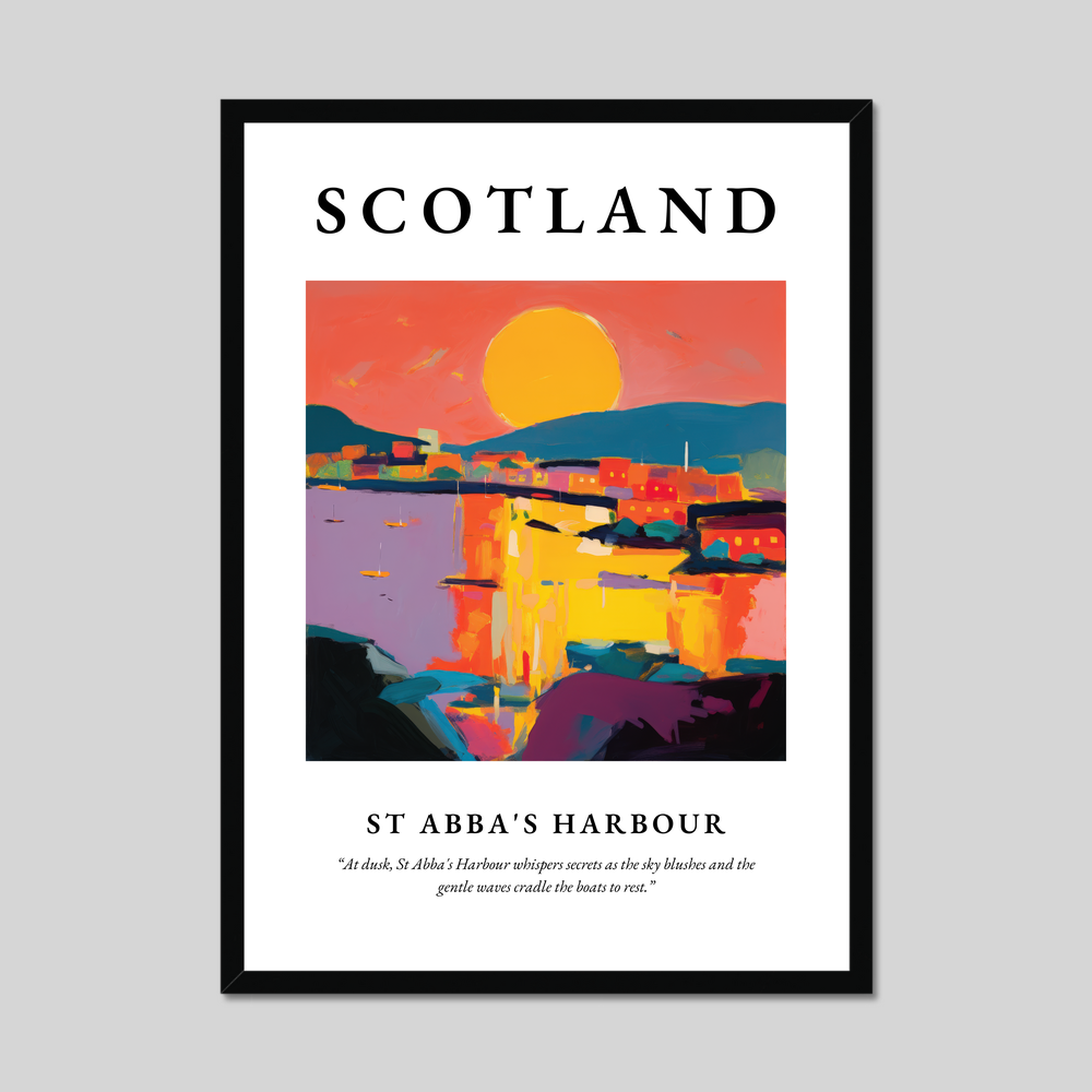 Poster of St Abba's Harbour, Scotland.