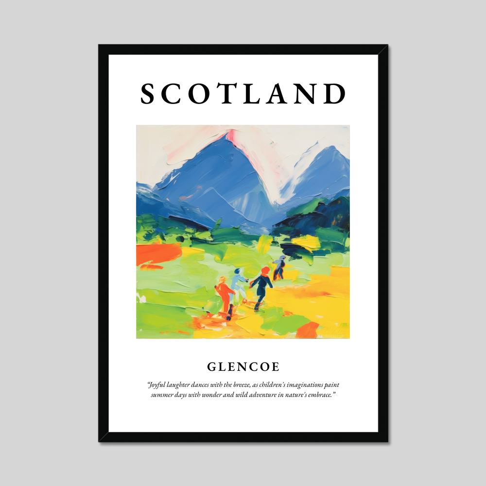 Poster of Glencoe, Scotland.