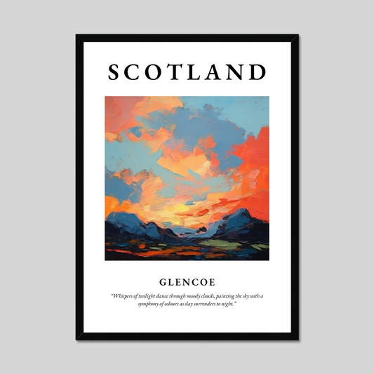 Poster of Glencoe, Scotland.