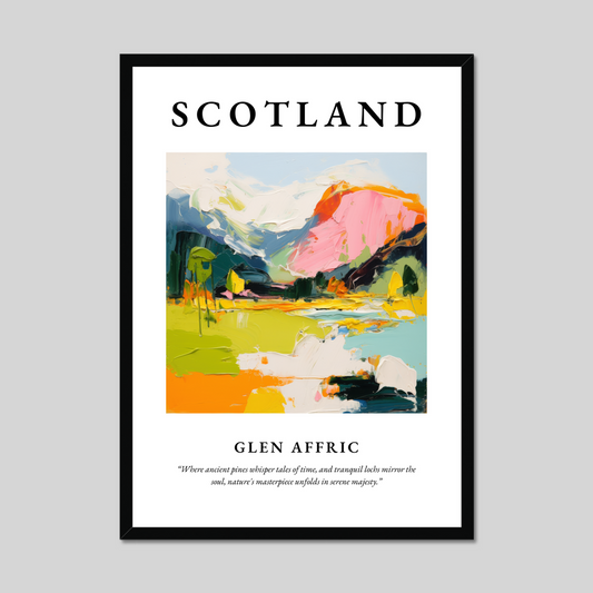 Poster of Glen Affric, Scotland.