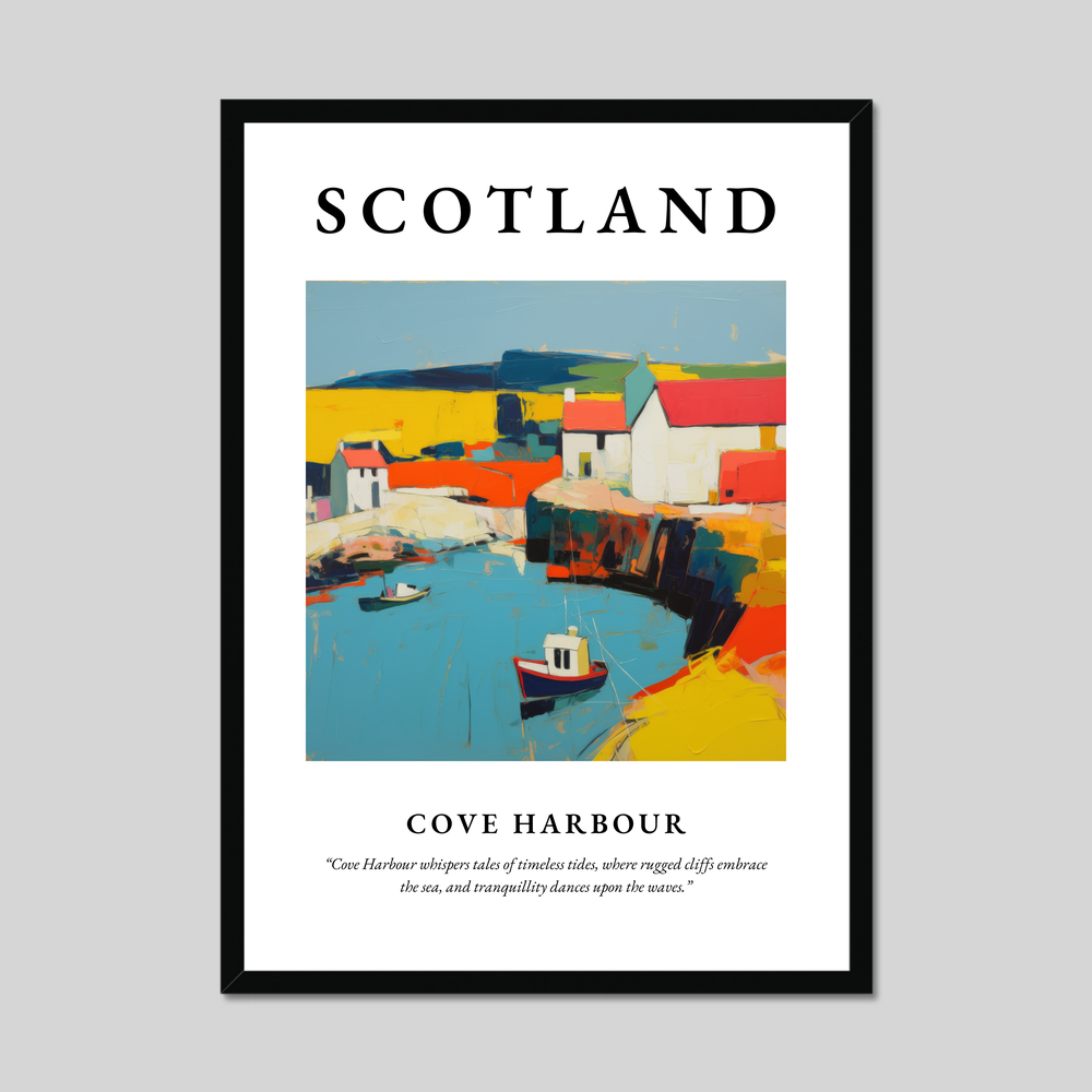 Poster of Cove Harbour, Scotland.