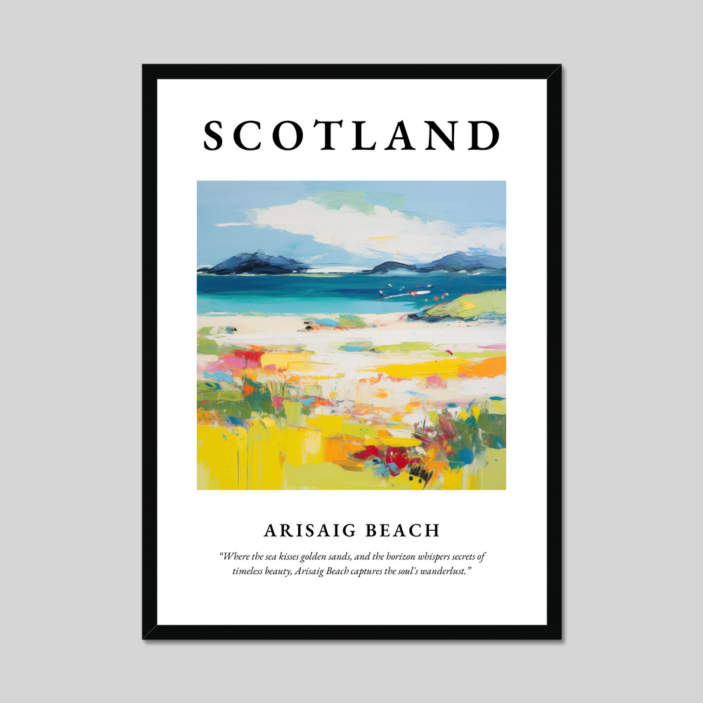 Poster of Arisaig Beach, Scotland.