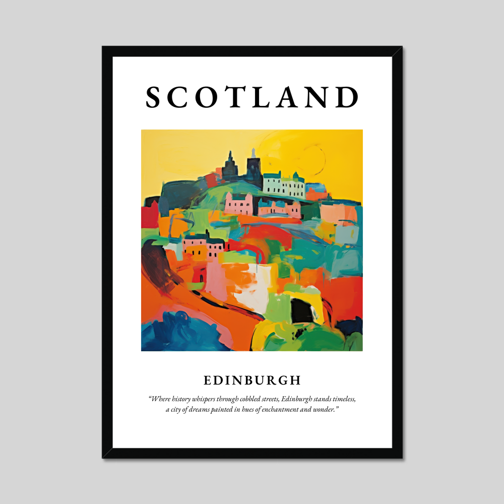 Poster of Edinburgh, Scotland.