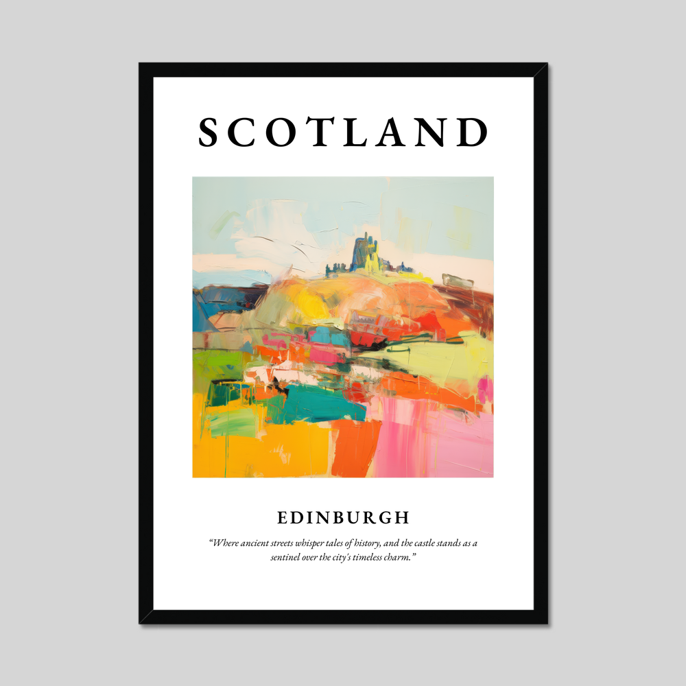 Poster of Edinburgh, Scotland.