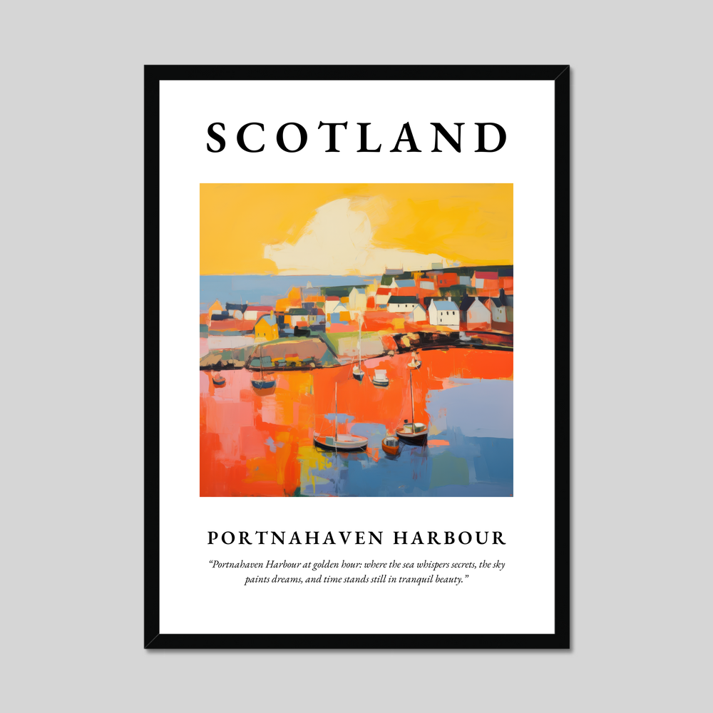 Poster of Portnahaven Harbour, Scotland.