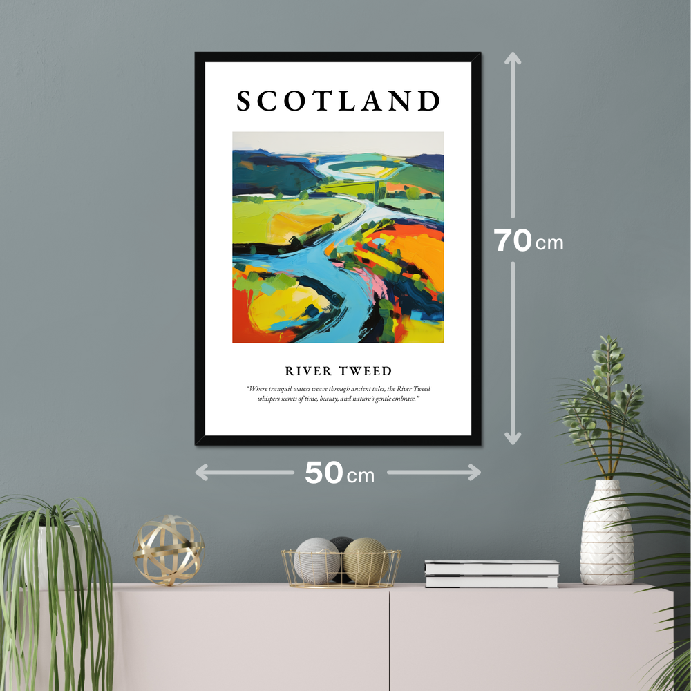 Poster of River Tweed hanging on a wall