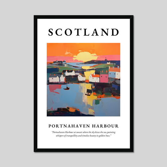 Poster of Portnahaven Harbour, Scotland.