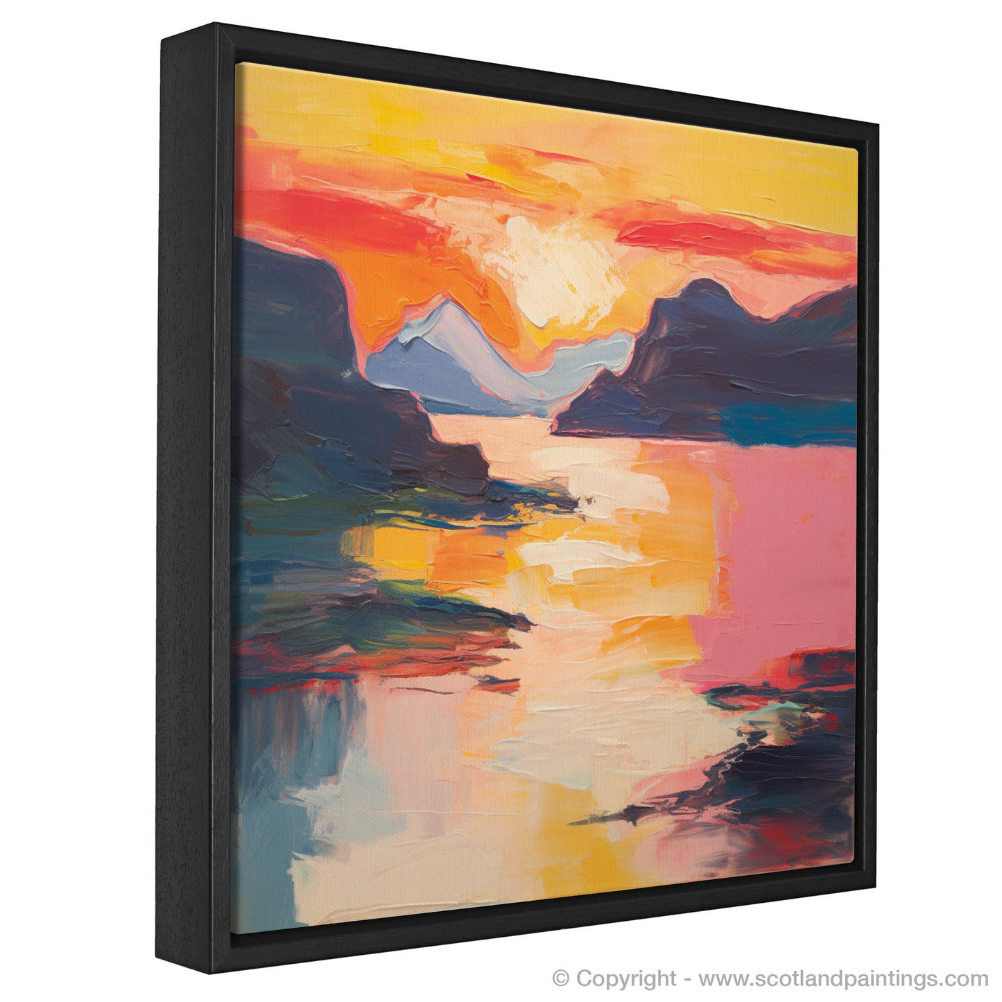 Sunset Serenade at Shieldaig Bay: An Abstract Symphony