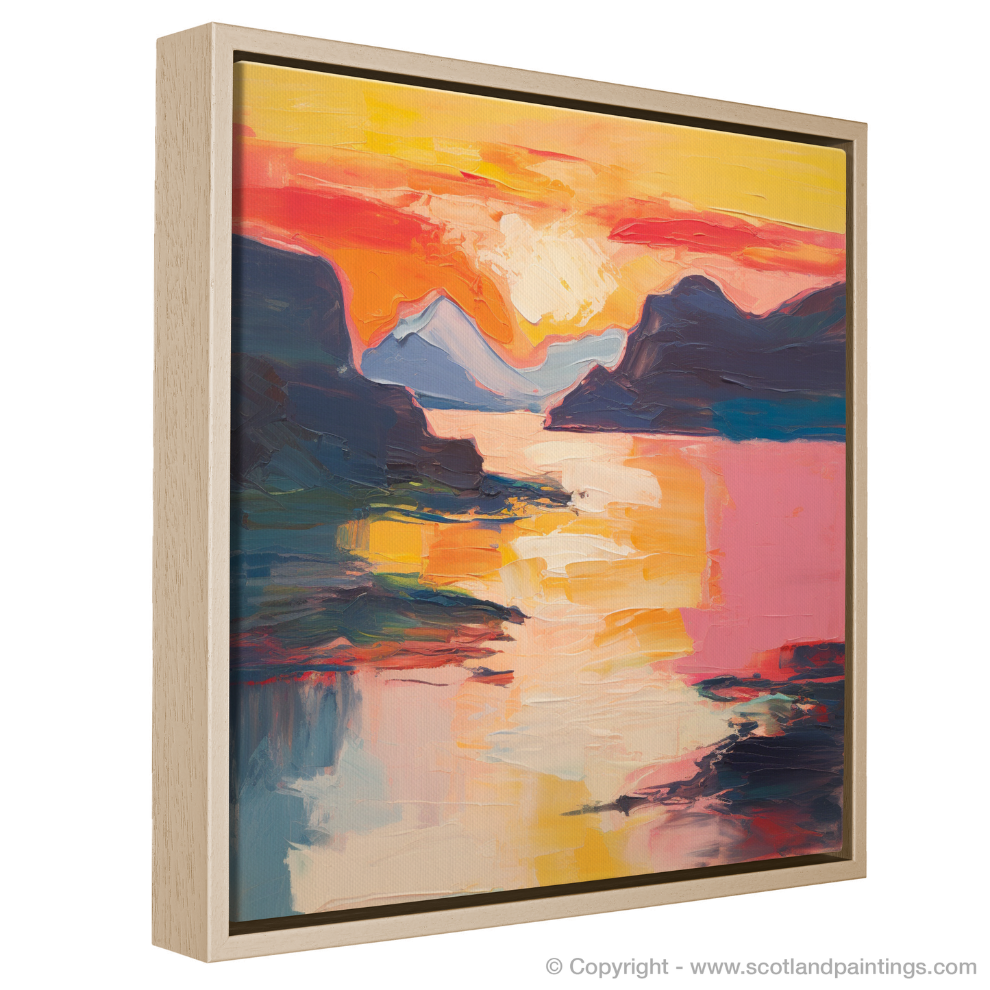 Sunset Serenade at Shieldaig Bay: An Abstract Symphony